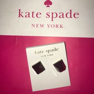 Authentic Kate Spade Red Gold Earrings